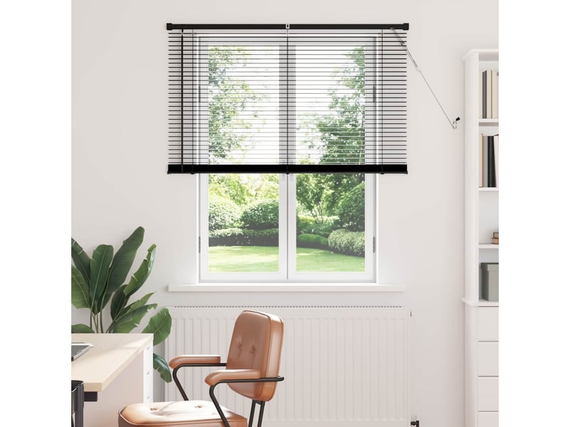  Store vénitien, store de fenêtre noir 150 x 110 cm 25 mm pvc cf48096  - Conforama B
