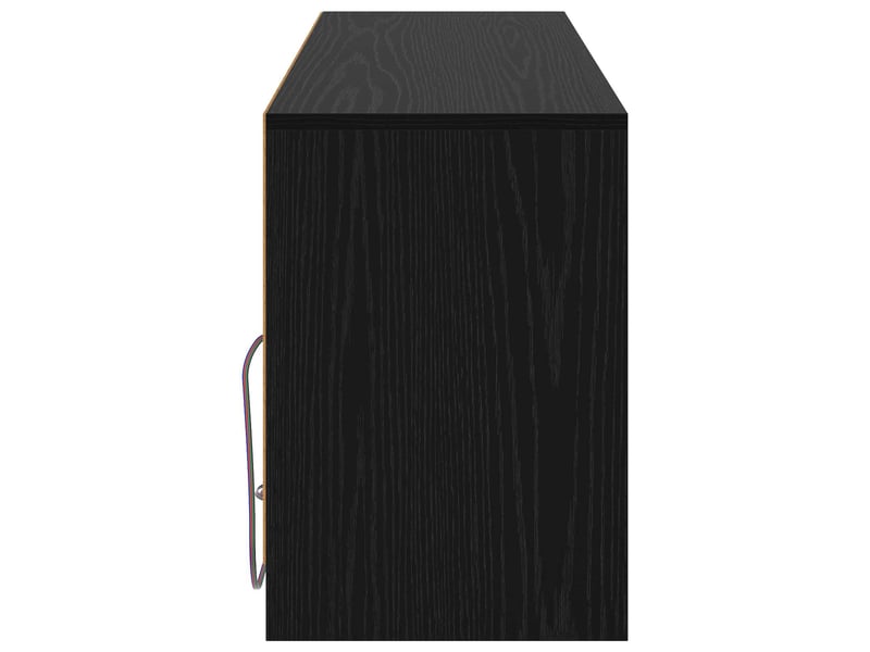  Meuble tv - banc tv - meuble de rangement 100 x 34 x 50 cm chêne noir bois d'ingénierie  - Conforama E