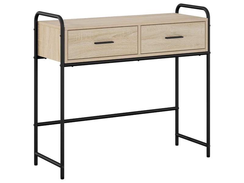  Vidaxl table console chêne sonoma 90 x 33 x 80,5 cm bois d'ingénierie  - Conforama D