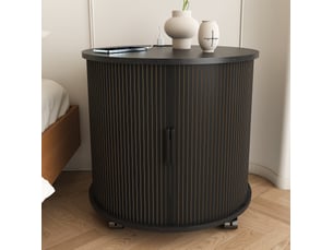 Table basse rond(e) coloris noir <strong>WISHDOR</strong> <strong></strong> - 60 cmx60 cm