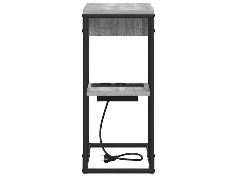 Table de chevet - cabinet de chevet - table de nuit gris sonoma 41,5 x 26 x 60,5 cm - Conforama E