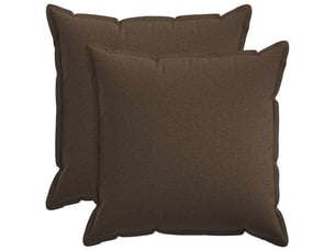 Lot de 2 coussins avec oreiller, coussins décoratifs houten taupe lin synthétique cf51225