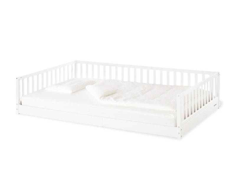  Lit au sol evi 120 x 200 cm - blanc pinolino 112403BT - Conforama D