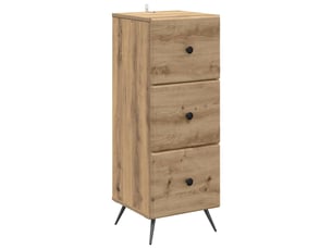 Armoire de rangement bureau, armoire à tiroirs 33 x 34.5 x 90 cm bois d'ingénierie shl596