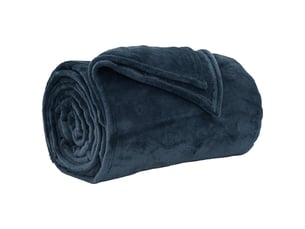 Plaid canapé bleu marine 240x270 cm 1.69 kg polaire