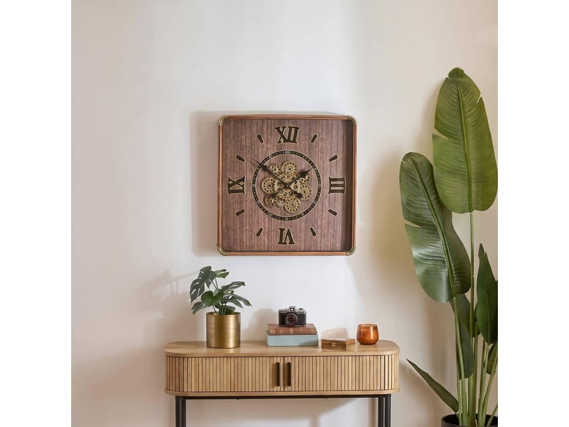  Horloge archie 60x60cm marron ARCHIE - Conforama E