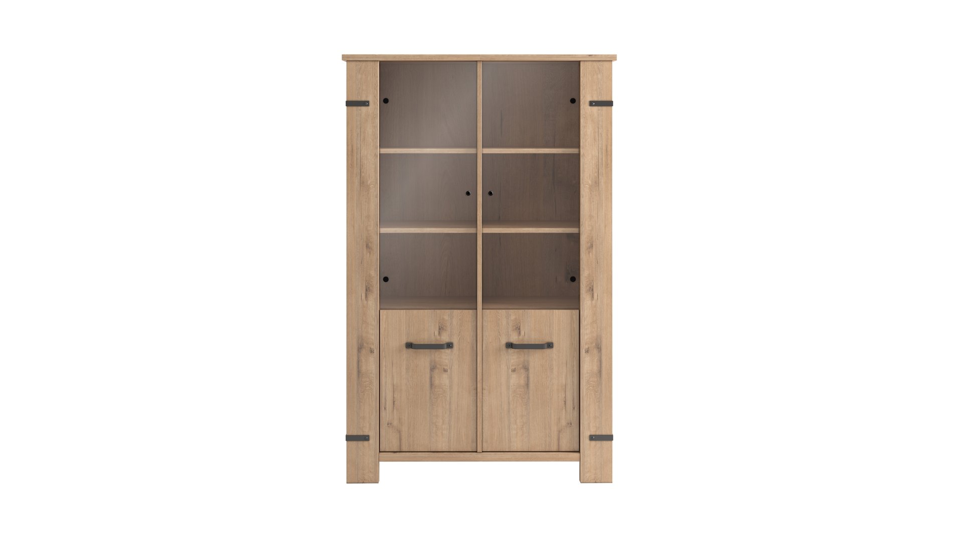 Vitrine DAWSON bois clair 200 Conforama