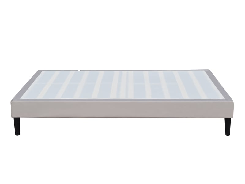  Sommier 70x190 cm tapissier déhoussable housse lavable gris + pieds 20 cm 13 lattes - opale SOMMIER OPALE GRIS - Conforama C