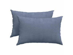 Lot de 2 coussins de canapé, coussins décoratifs bleu 60 x 40 cm cf59006