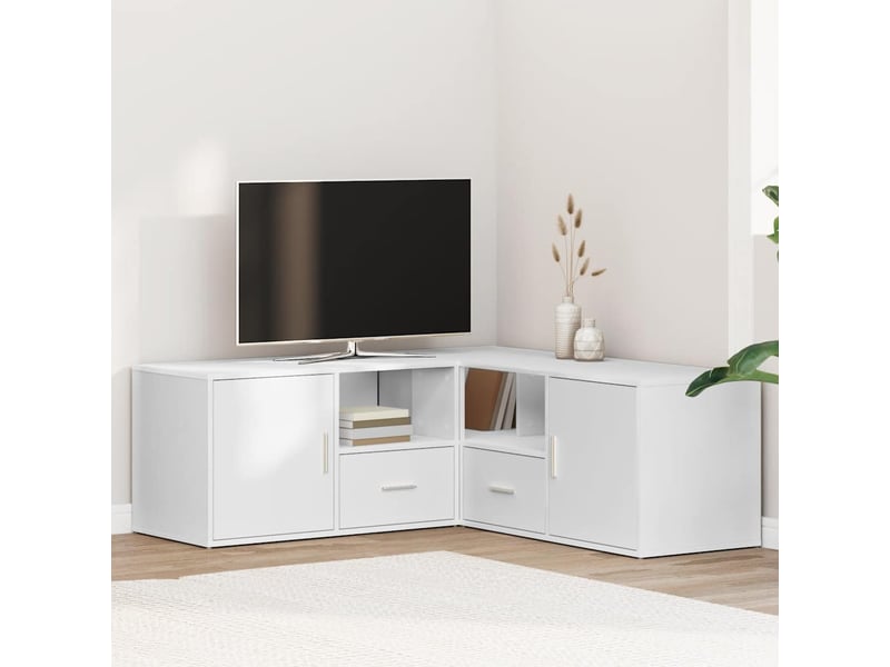  Armoire d'angle, armoire de rangement blanc 200x40x45 cm bois d’ingénierie  - Conforama B