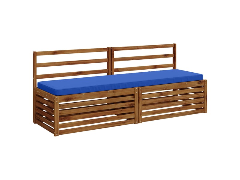  Lot de 2 coussins de banc, coussins d'assise vught 100 % polyester bleu royal cf57905  - Conforama C