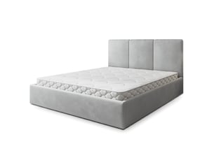 Lit coffre 180x200 cm <strong>MASSENO</strong>  <strong></strong> coloris gris
