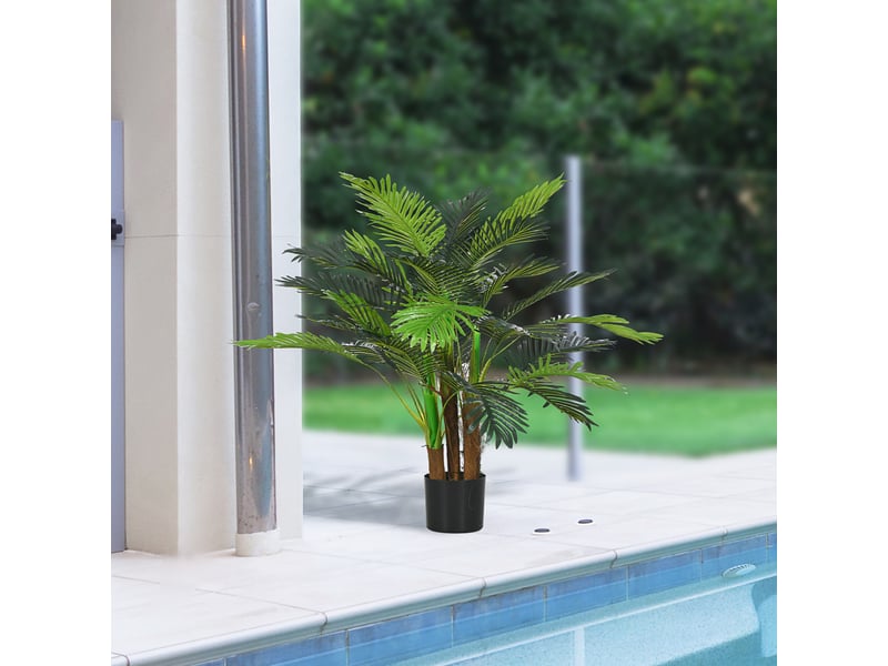  Palmier artificiel 100 cm 27 branches vert  - Conforama C