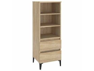 Buffet haut - bahut - meuble de rangement chêne sonoma 40x36x110 cm bois d'ingénierie