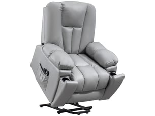 Fauteuil relax électrique  RAELUNYI Cuir / Tissu noir