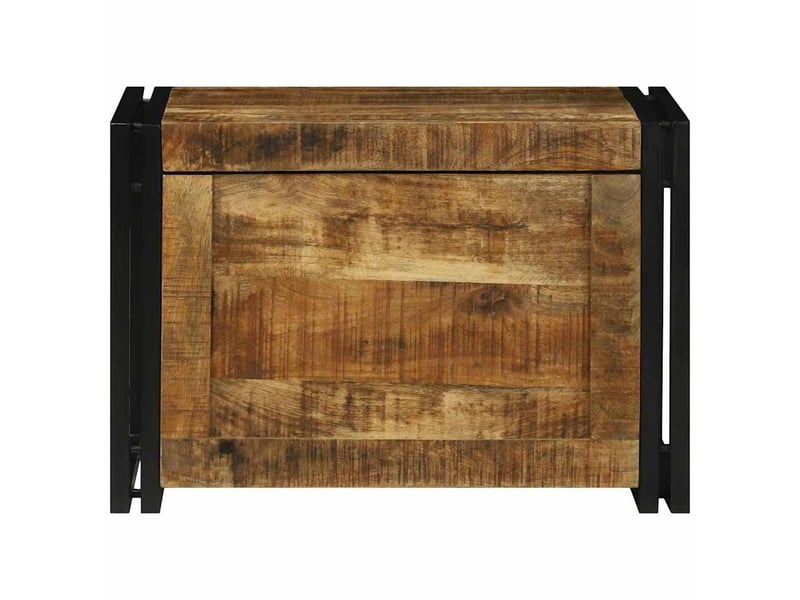  Boîte de rangement, coffre de rangement marron et noir 60x40x41 cm  - Conforama E