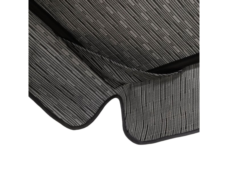 Banc de jardin 200 x 120 x 170 cm 3 places pare-soleil réglable textilène gris - Conforama C