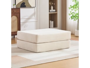 Pouf / repose pied <strong>BLOSSOM</strong> <strong>HFSN-1281BG</strong> beige