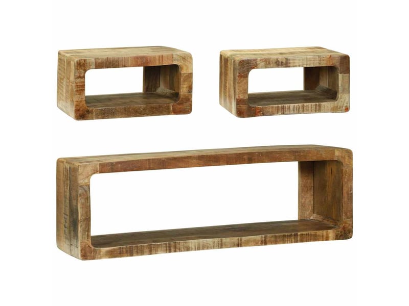  Ensemble meuble tv - banc tv - meuble de rangement 3 pcs marron 100 x 30 x 32 cm  - Conforama C