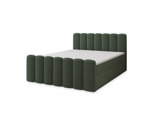 Lit avec rangement 140x200 cm <strong>MASSENO</strong> <strong></strong> coloris vert