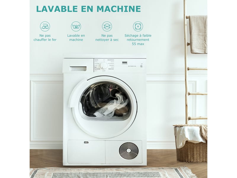  Lot de 4 chaises salle à manger havenlyhome, tissu lin, dossier ergonomique, pieds en métal, pour salon, cuisine, chambre à coucher, beige  - Conforama D