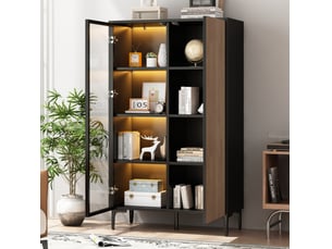 Meuble tv coloris bicolore 90 cm DESMIU  