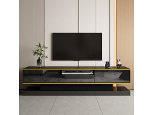 Meuble tv coloris noir 180 cm
