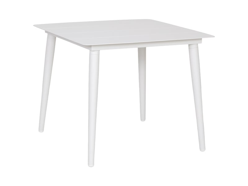  Table en aluminium blanc 90x90x75 cm  - Conforama A