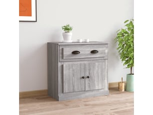 Buffet - bahut - meuble de rangement sonoma gris 70x35,5x67,5 cm bois d'ingénierie