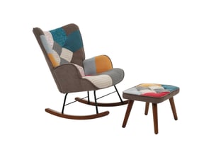 Pouf / repose pied <strong></strong> <strong></strong> multicolore