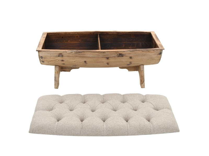  Banc chambre, banc de rangement 103 cm bois de sapin massif  - Conforama D