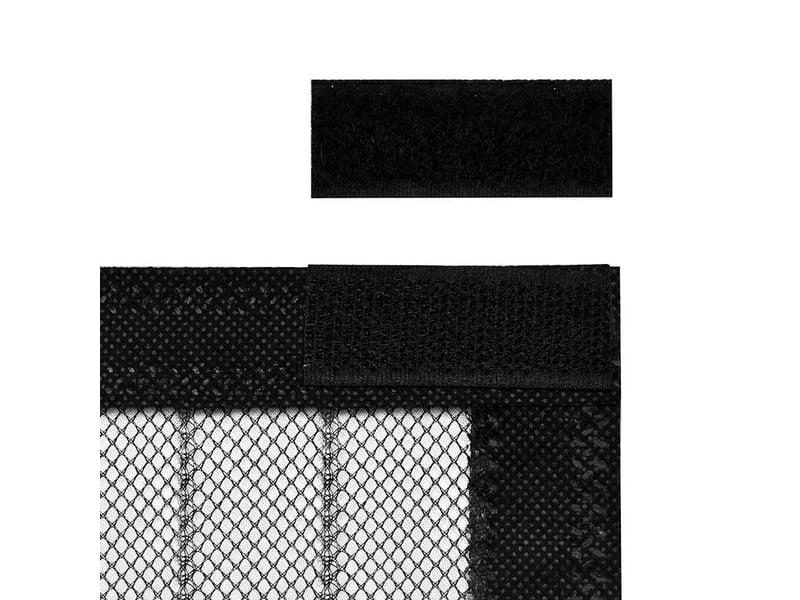  Lot de 2 rideaux de porte contre insectes, moustiquaire 210x100cm magnétique noir cf43612  - Conforama E