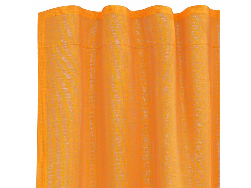  Lot de 2 rideaux en voile, voilages à œillets orange cf44282  - Conforama E