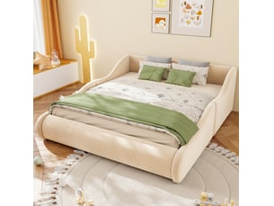 Lit adulte fixe 140x200 cm FLORAGRACE 12 latte(s)