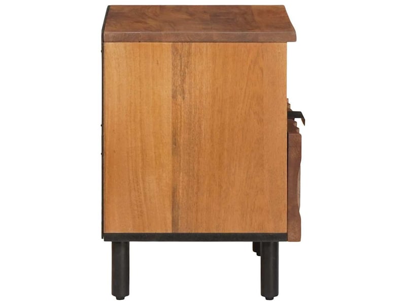  Table de chevet - cabinet de chevet - table de nuit 2 pc marron 40 x 33 x 46 cm  - Conforama D