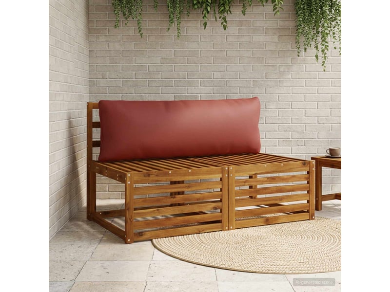  Coussin de dos, coussin de dossier 1 pièce putten 100 % polyester rouge cf54434  - Conforama B