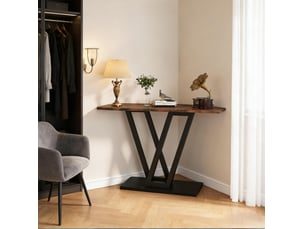 Console 0 tiroir(s)  coloris bicolore BEAUNIV  - longueur 110 cm - 110 cm