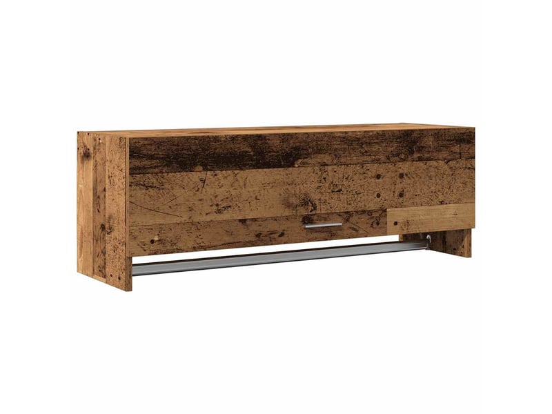  Garde-robe, armoire de rangement vieux bois 100x32,5x35 cm bois d'ingénierie  - Conforama A