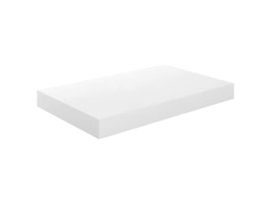 Étagère flottante, étagère murale blanc brillant 40x23,5x3,8 cm mdf cf42287