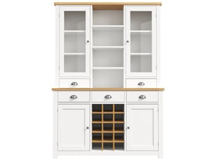 Buffet 1 porte(s) 5 tiroir(s) coloris blanc