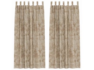 Lot de 2 rideaux en velours, rideaux de fenêtre champagne 245 x 140 cm velours cf44176