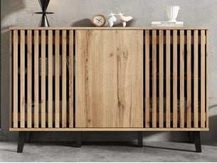 Buffet 3 porte(s) 0 tiroir(s) <strong>BGSRYAO</strong> <strong></strong> - 150 cm coloris marron