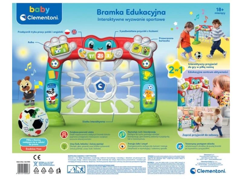  Jouet d'éveil clementoni 50926 baby - portique d'activités interactif 8005125509263 - Conforama C