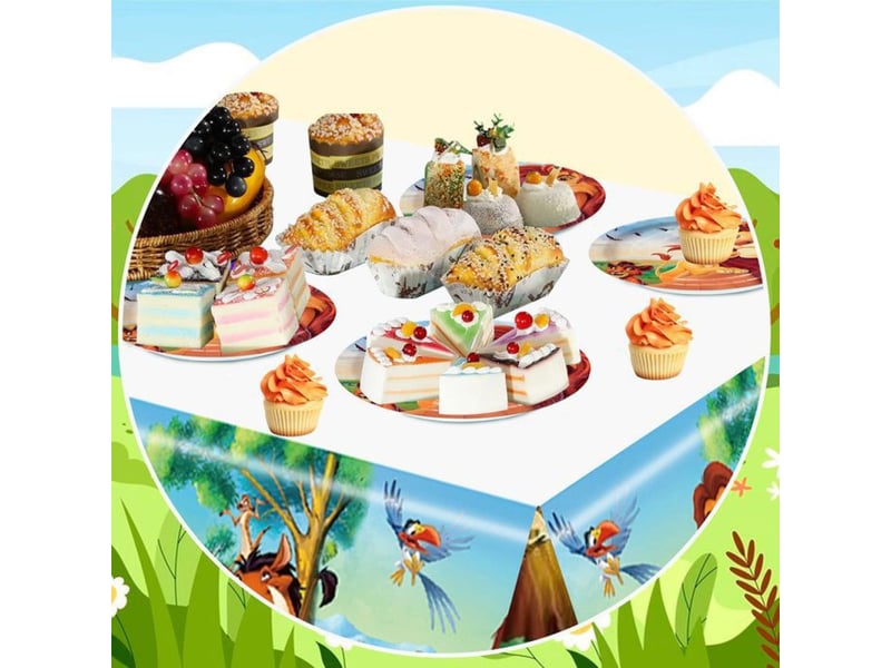  Vaisselle anniversaire roi lion set 66 pieces pour 16 invités 333453_AAAPO16235_6_DROPFR - Conforama C