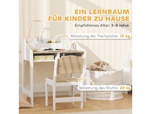 Bureau enfant coloris blanc