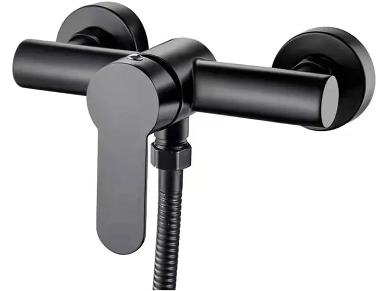  Robinets de douche de salle de bain en acier inoxydable robinet de baignoire triple mural  - Conforama B