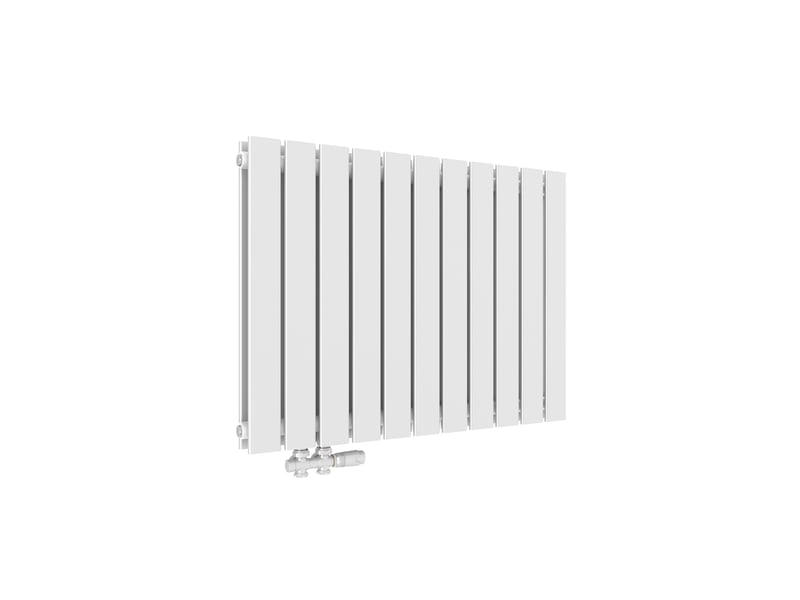 Emke radiateur eau chaude en acier tube plat radiateur mural blanc 63 x 85cm 1106w double couche - Conforama A