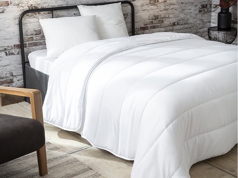 Lot couette tempérée 220 x 240 cm et 2 oreillers 60 x 60 cm 15000002139 - Conforama B