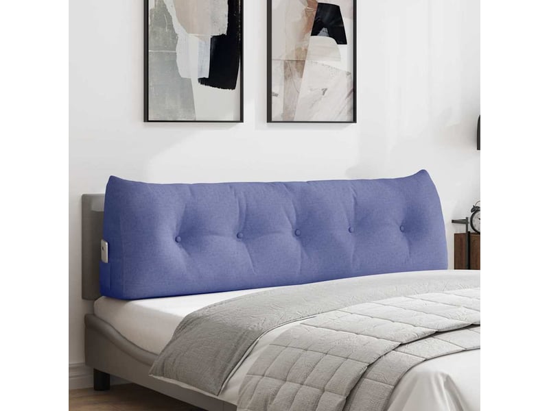  Coussin de dos, coussin de dossier bleu denim 160 x 24 x 50 cm tissu cf54544  - Conforama B