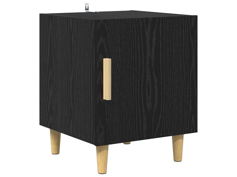  Table de chevet - cabinet de chevet - table de nuit chêne noir 40 x 40 x 50 cm bois d'ingénierie  - Conforama A